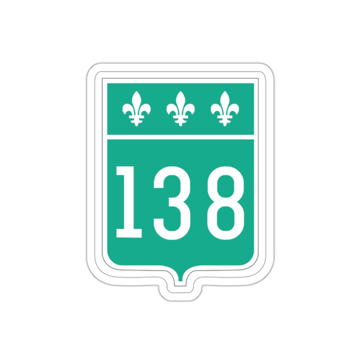 different sized route 138 stickers