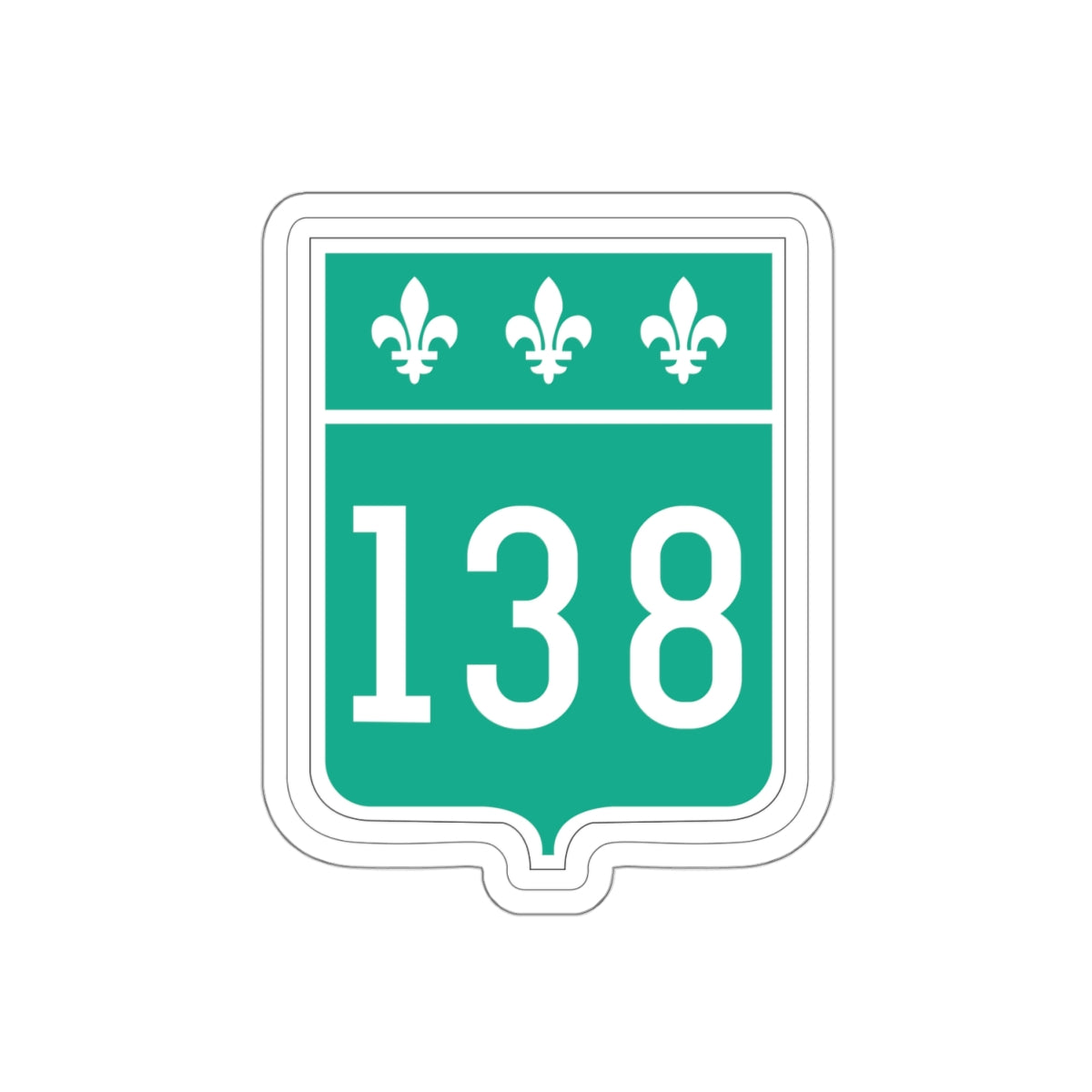 different sized route 138 stickers