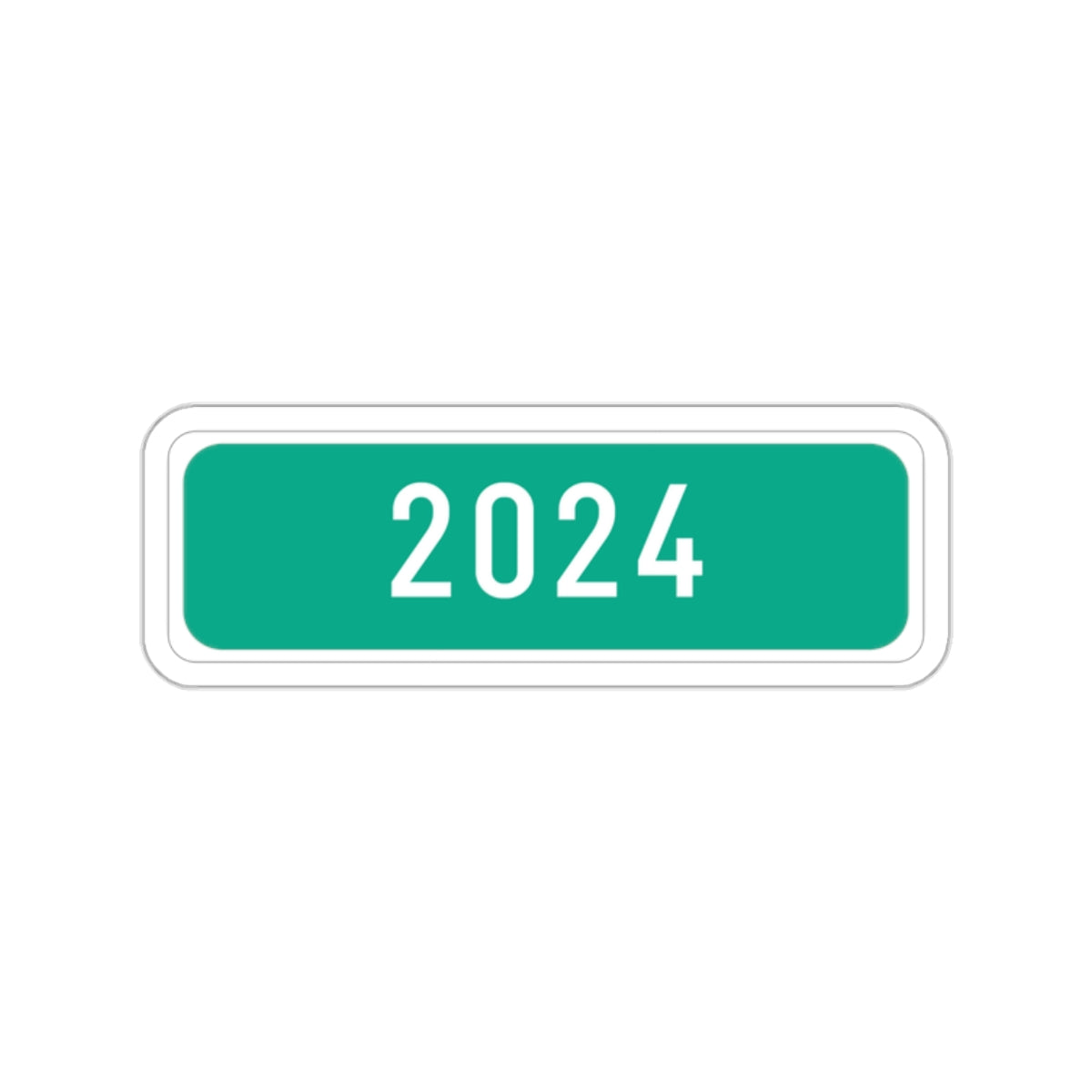 "2024" trail sign sticker