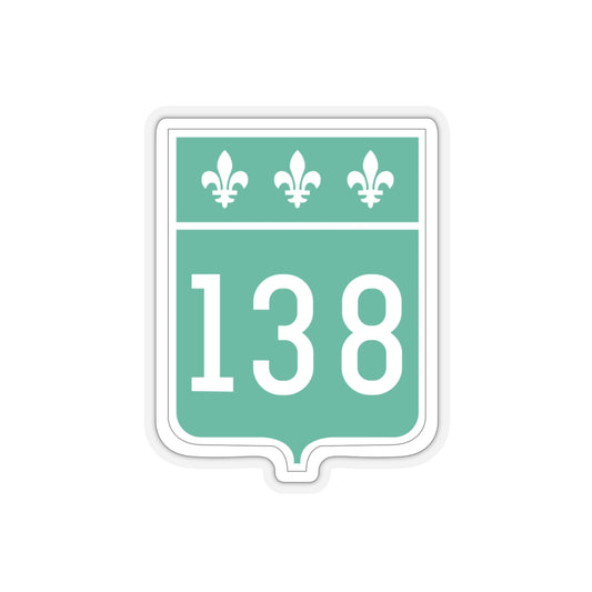 different sized route 138 stickers