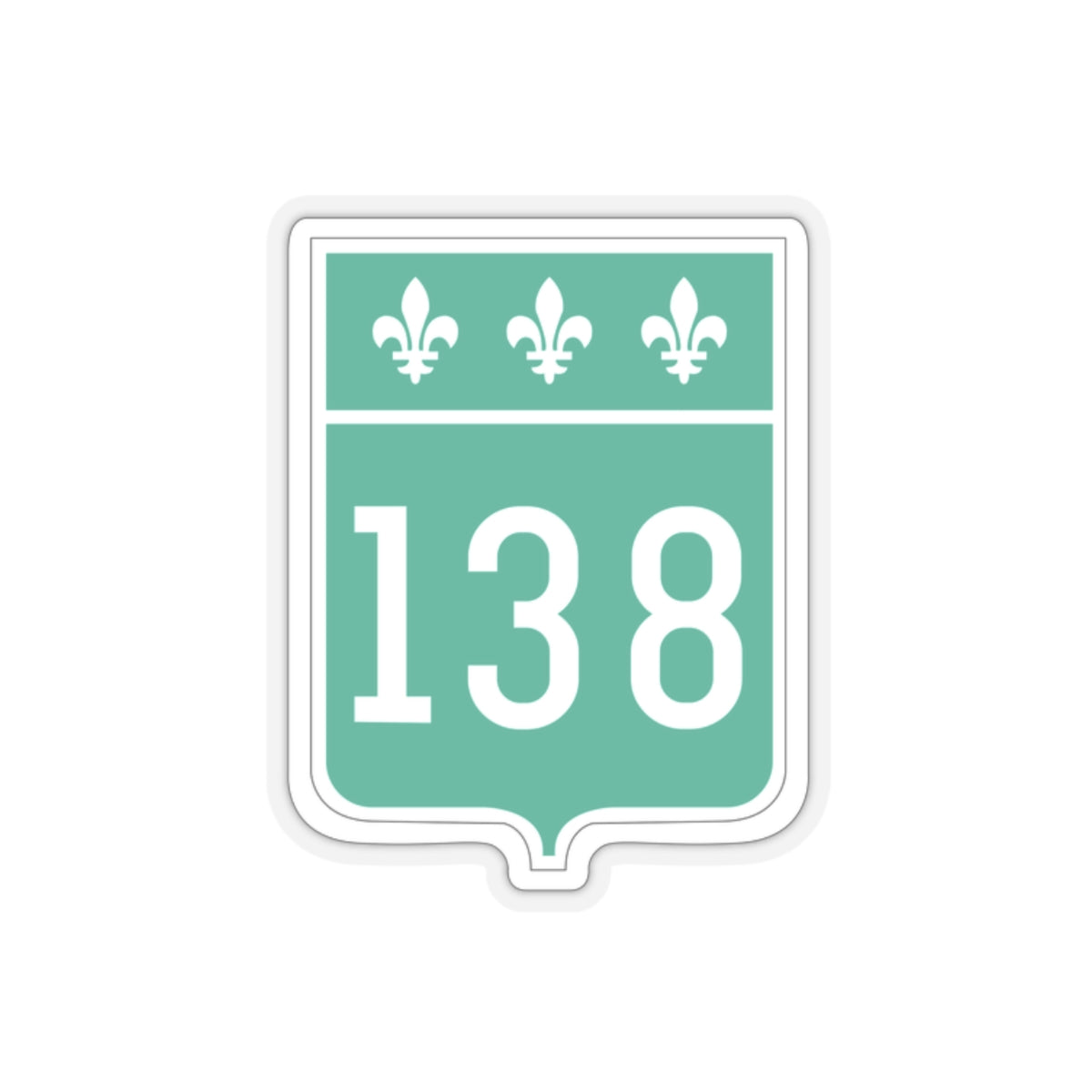 different sized route 138 stickers